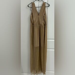 Gold shimmer maxi